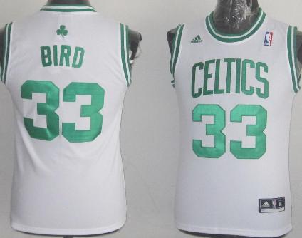 Kids Boston Celtics 33 Larry Bird White NBA Jerseys Cheap