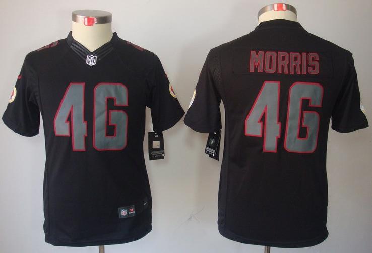 Kids Nike Washington Redskins #46 Alfred Morris Black Impact LIMITED NFL Jerseys Cheap