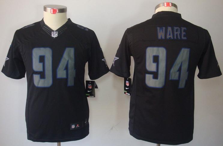 Kids Nike Dallas Cowboys #94 DeMarcus Ware Black Impact LIMITED NFL Jerseys Cheap