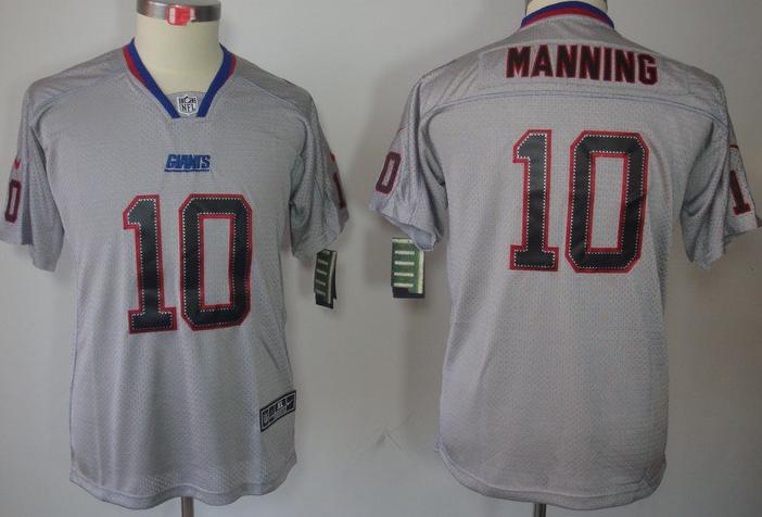 Kids Nike New York Giants 10# Eli Manning Lights Out Grey NFL Jerseys Cheap