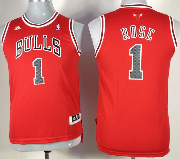 Kids Chicago Bulls 1 Derrick Rose Red Revolution 30 Swingman NBA Jerseys Cheap