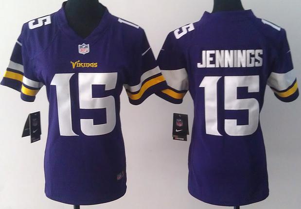 Cheap Women Nike Minnesota Vikings 15 Greg Jennings Purple Game NFL Football Jerseys 2013 New Style