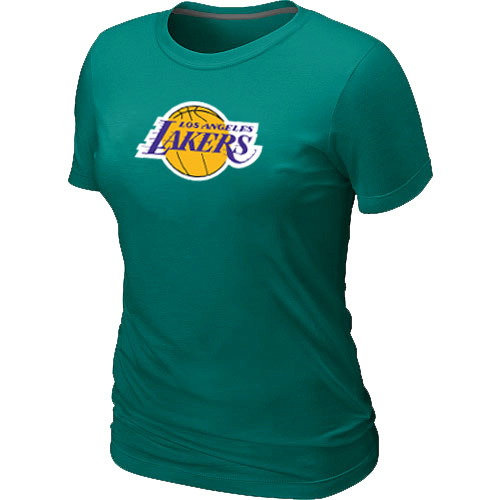 Cheap Women Los Angeles Lakers Big & Tall Primary Logo L.Green NBA Basketball T-Shirt