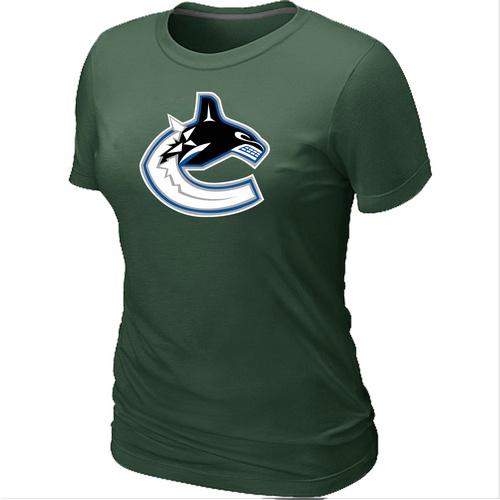 Cheap Women Vancouver Canucks Big & Tall Logo D.Green NHL T-Shirt