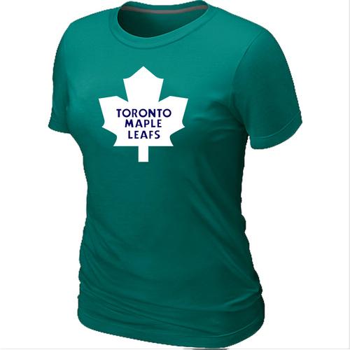 Cheap Women Toronto Maple Leafs Big & Tall Logo L.Green NHL T-Shirt