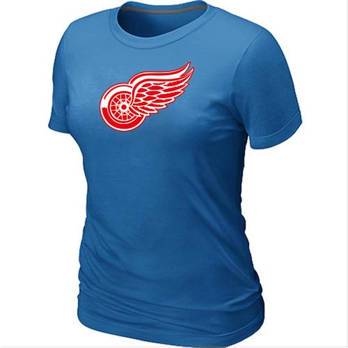 Cheap Women Detroit Red Wings Big & Tall Logo L.blue NHL T-Shirt
