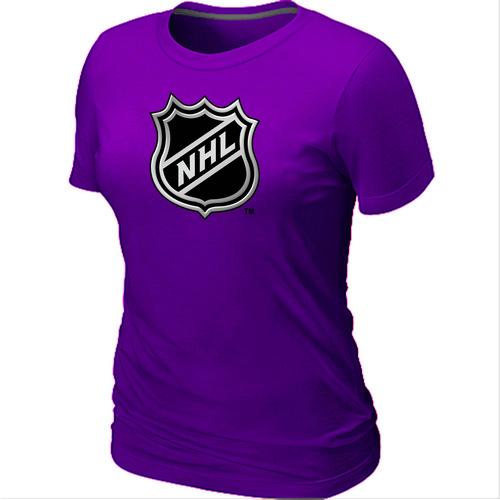 Cheap Women Logo Big & Tall Purple NHL T-Shirt