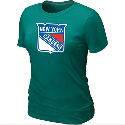 Cheap Women New York Rangers Big & Tall Logo L.Green NHL T-Shirt