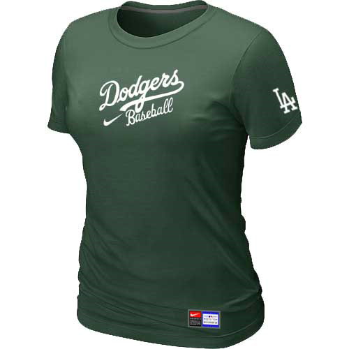 Cheap Women Los Angeles Dodgers Nike D.Green Short Sleeve Practice MLB Baseball T-Shirt