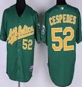 Kids Oakland Athletics 52 Yoenis Cespedes Green MLB Jersey Cheap