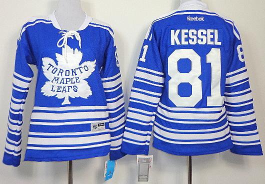 Cheap Women Toronto Maple Leafs 81 Phil Kessel Blue NHL Jerseys