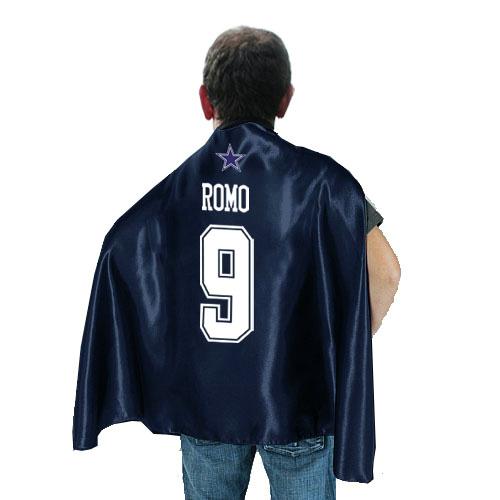 Dallas Cowboys 9# Tony Romo Blue NFL Hero Cape Sale Cheap