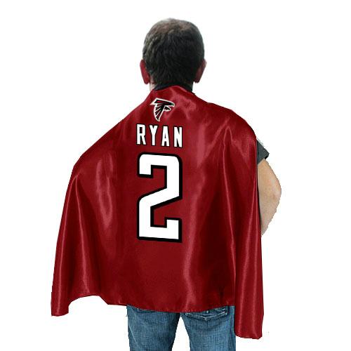 Atlanta Falcons 2 ryan Red NFL Hero Cape Sale Cheap