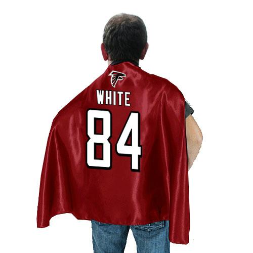 Atlanta Falcons 84 white Red NFL Hero Cape Sale Cheap