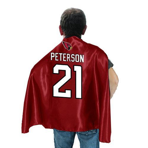 Arizona Cardinals 21 peterson Red NFL Hero Cape Sale Cheap