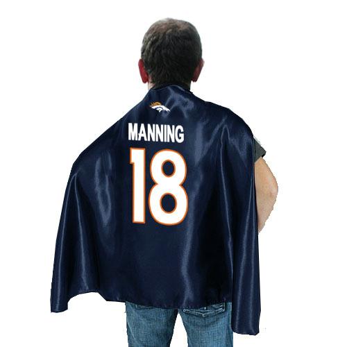 Denver Broncos 18 Peyton Manning Blue NFL Hero Cape Sale Cheap