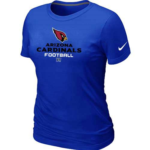 Cheap Women Nike Arizona Cardinals Blue Critical Victory NFL Football T-Shirt