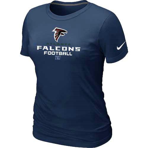 Cheap Women Nike Atlanta Falcons D.Blue Critical Victory NFL Football T-Shirt