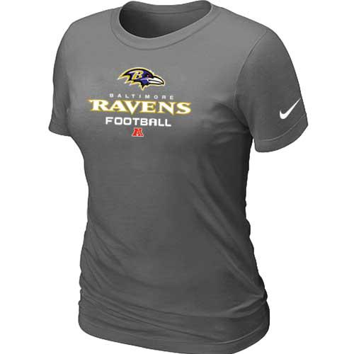 Cheap Women Nike Baltimore Ravens D.Grey Critical Victory NFL Football T-Shirt