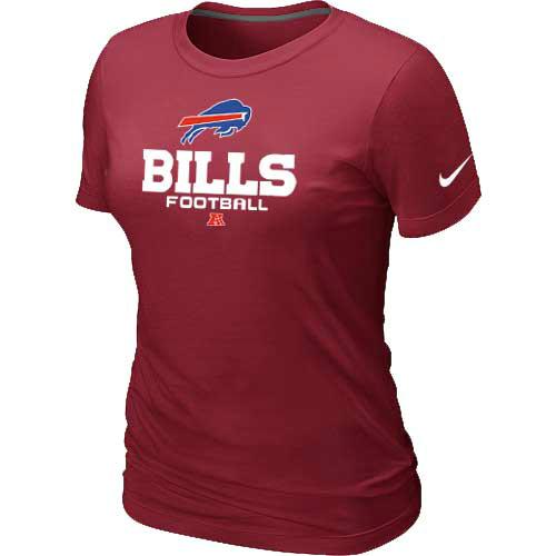Cheap Women Nike Buffalo Bills Red Critical Victory NFL Football T-Shirt