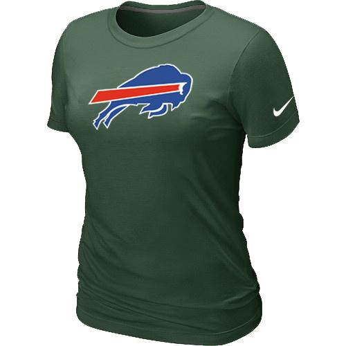 Cheap Women Nike Buffalo Bills D.Green Logo NFL Football T-Shirt