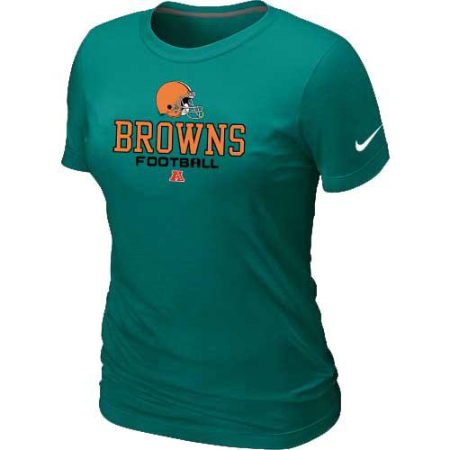 Cheap Women Nike Cleveland Browns L.Green Critical Victory NFL Football T-Shirt