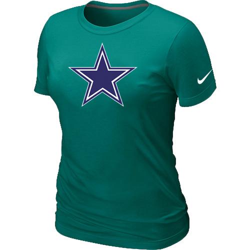 Cheap Women Nike Dallas Cowboys L.Green Logo NFL Football T-Shirt