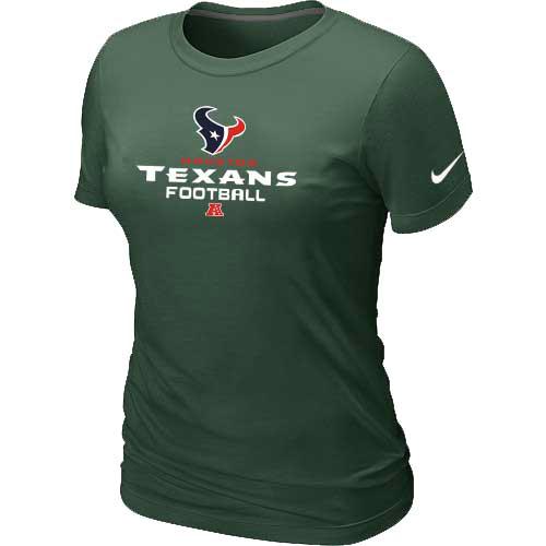 Cheap Women Nike Houston Texans D.Green Critical Victory NFL Football T-Shirt
