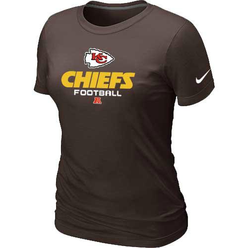 Cheap Women Nike Kansas City Chiefs Brown Critical Victory NFL Football T-Shirt