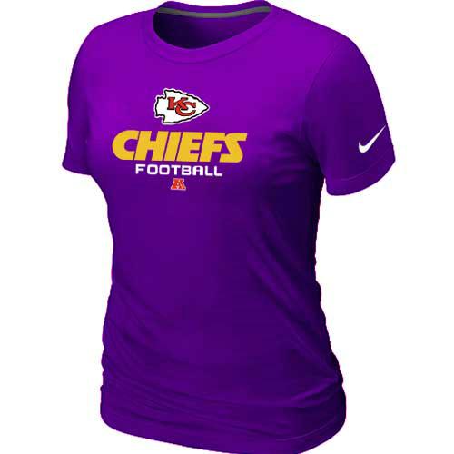 Cheap Women Nike Kansas City Chiefs Purple Critical Victory NFL Football T-Shirt