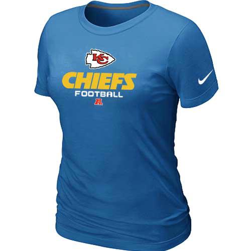 Cheap Women Nike Kansas City Chiefs L.blue Critical Victory NFL Football T-Shirt