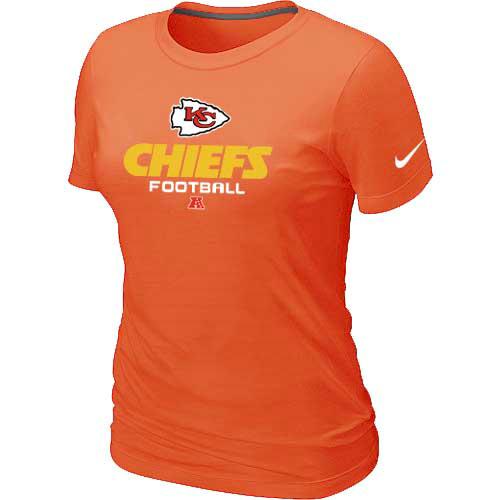 Cheap Women Nike Kansas City Chiefs Orange Critical Victory NFL Football T-Shirt
