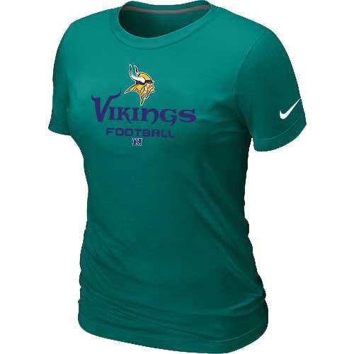 Cheap Women Nike Minnesota Vikings L.Green Critical Victory NFL Football T-Shirt