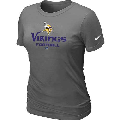 Cheap Women Nike Minnesota Vikings D.Grey Critical Victory NFL Football T-Shirt