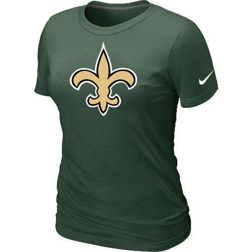 Cheap Women Nike New Orleans Saints D.Green Logo NFL Football T-Shirt