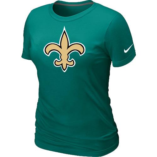 Cheap Women Nike New Orleans Saints L.Green Logo NFL Football T-Shirt