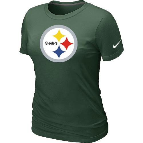 Cheap Women Nike Pittsburgh Steelers D.Green Logo NFL Football T-Shirt