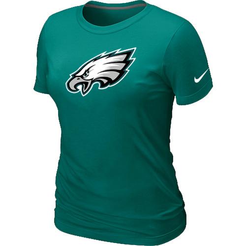 Cheap Women Nike Philadelphia Eagles L.Green Logo NFL Football T-Shirt