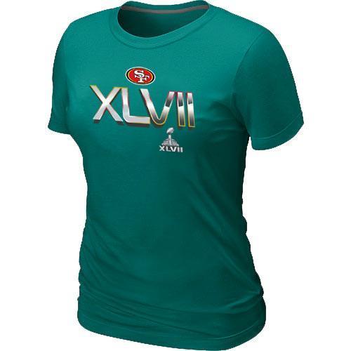 Cheap Women Nike San Francisco 49ers Super Bowl XLVII On Our Way L.Green NFL Football T-Shirt
