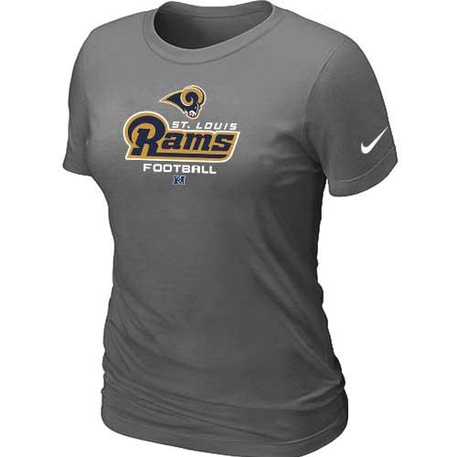 Cheap Women Nike St.Louis Rams D.Grey Critical Victory NFL Football T-Shirt