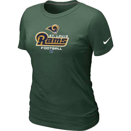 Cheap Women Nike St.Louis Rams D.Green Critical Victory NFL Football T-Shirt