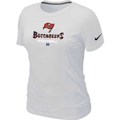 Cheap Women Nike Tampa Bay Buccaneers White Critical Victory NFL Football T-Shirt