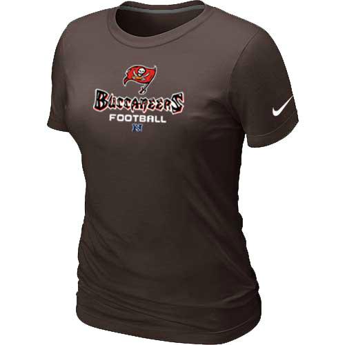 Cheap Women Nike Tampa Bay Buccaneers Brown Critical Victory NFL Football T-Shirt