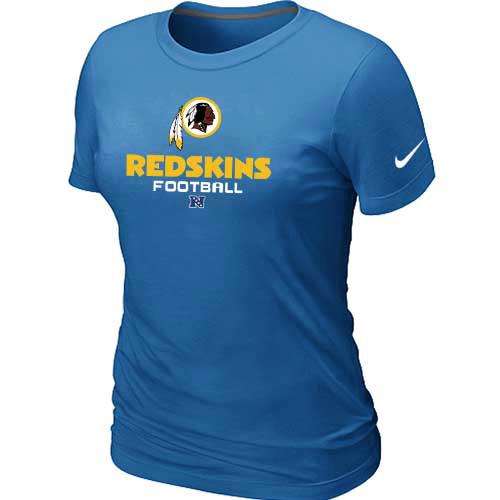 Cheap Women Nike Washington Red Skins L.blue Critical Victory NFL Football T-Shirt
