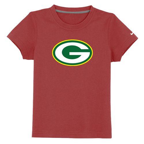 Kids Green Bay Packers Sideline Legend Authentic Logo Red T-Shirt Cheap