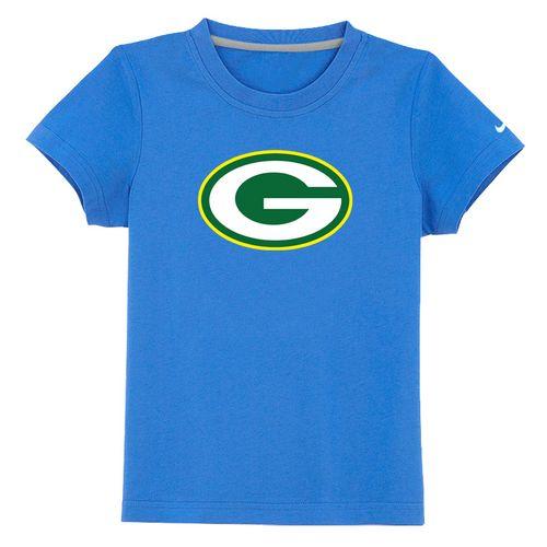 Kids Green Bay Packers Sideline Legend Authentic Logo Light Blue T-Shirt Cheap