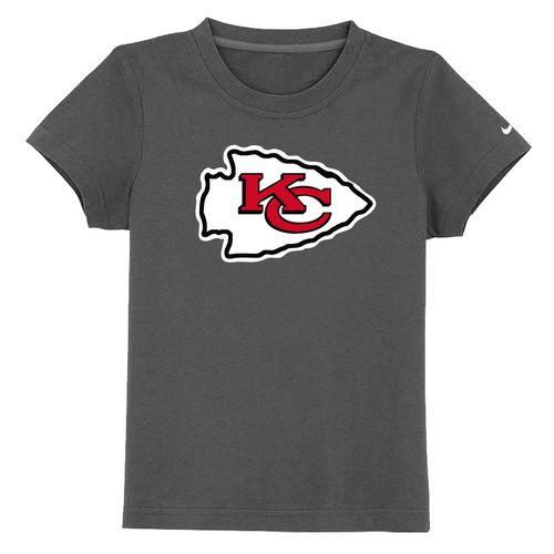 Kids Kansas City Chiefs Sideline Legend Authentic Logo Dark Grey T-Shirt Cheap