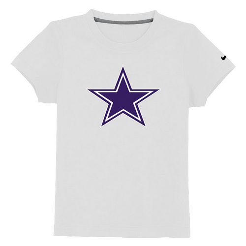 Kids Dallas Cowboys Sideline Legend Authentic Logo White T-Shirt Cheap