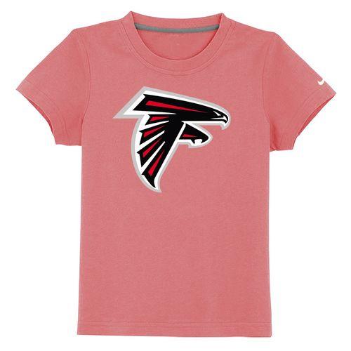 Kids Atlanta Falcons Sideline Legend Authentic Logo Pink T-Shirt Cheap