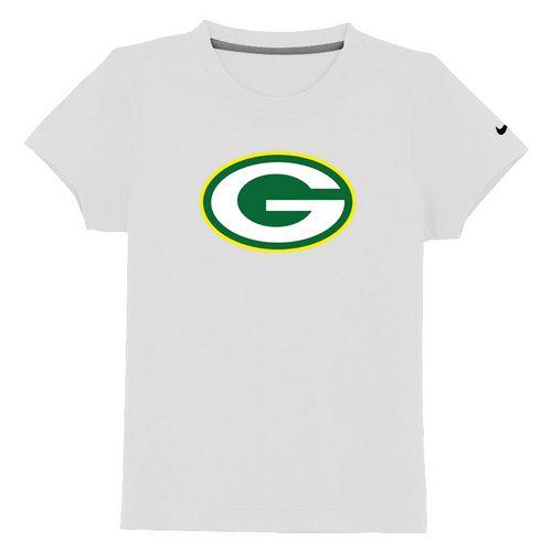 Kids Green Bay Packers Sideline Legend Authentic Logo White T-Shirt Cheap
